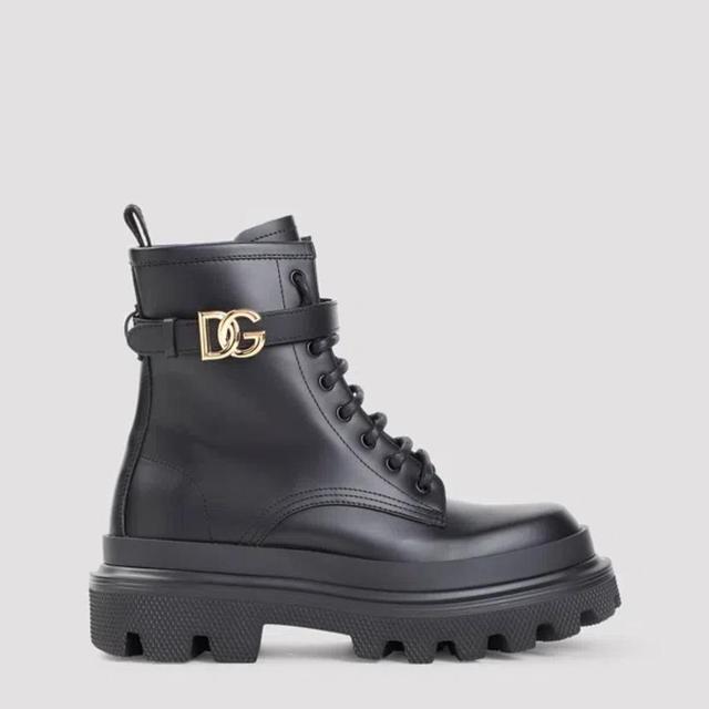 DOLCE & GABBANA Dg Ankle Boots In Black Product Image