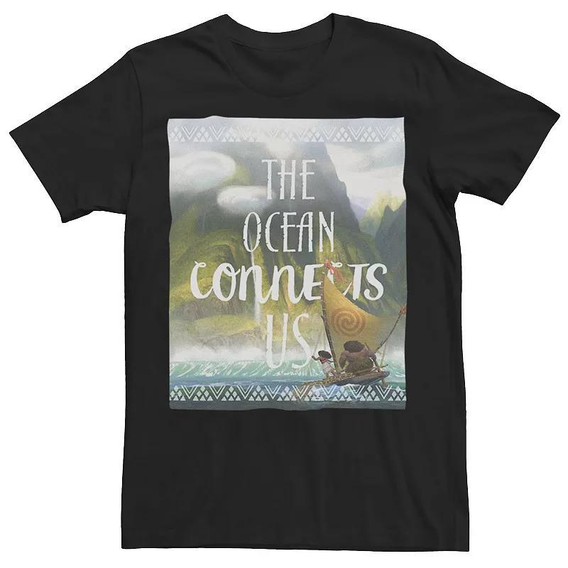 Disney Mens Moana the Ocean Connects Us, Short Sleeve T-Shirt Product Image