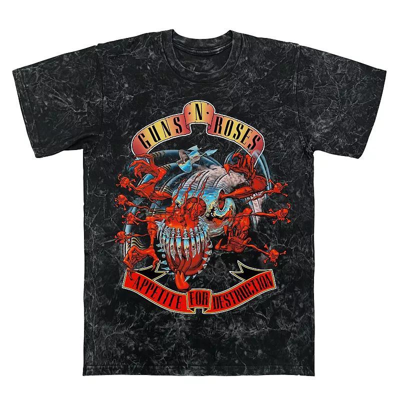 Mens Guns N Roses Appetite For Destruction Creature Mineral Wash Graphic Tee Product Image