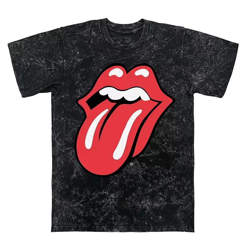 Mens Rolling Stones Tongue Logo Mineral Wash Graphic Tee Product Image