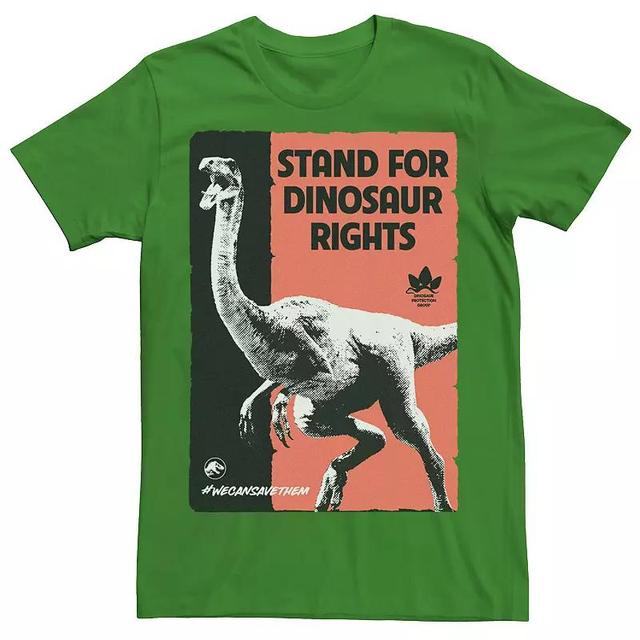 Mens Jurassic World Stand For Dinosaurs Poster Tee Kelly Grey Product Image