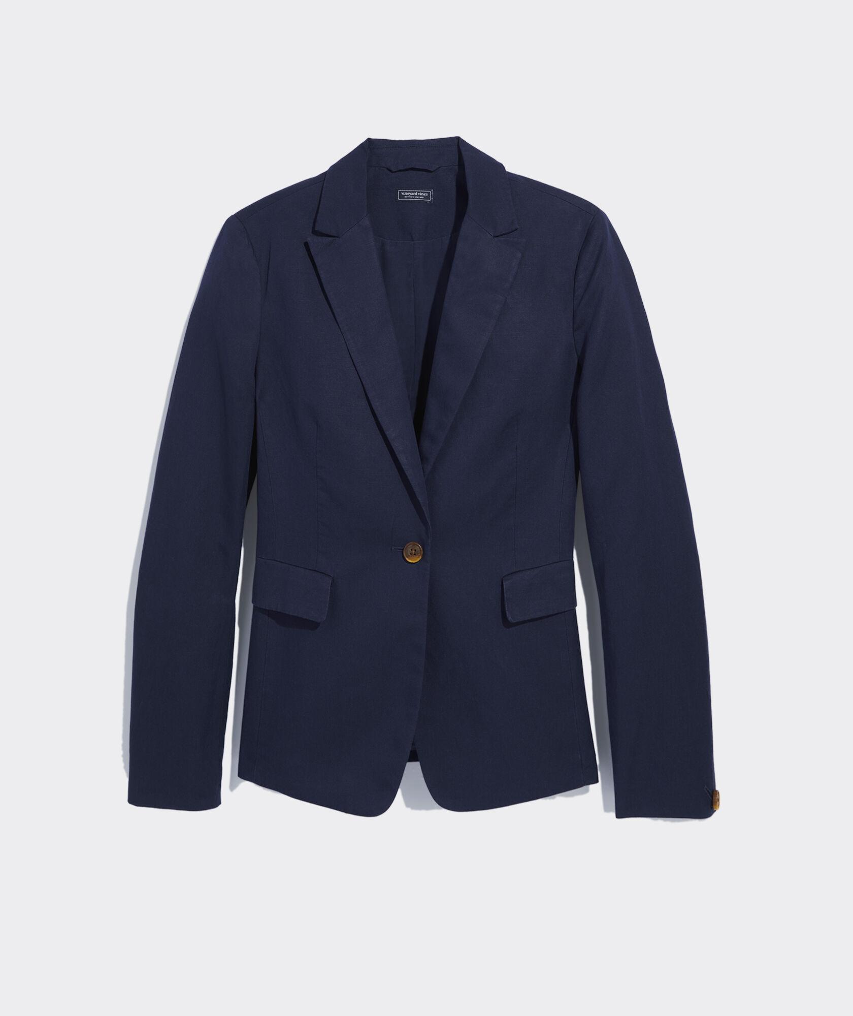 Linen Blend Blazer Product Image