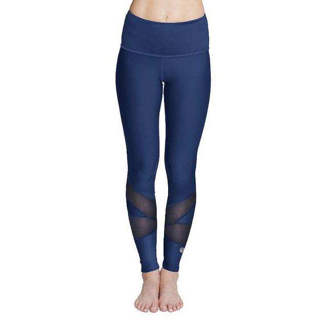 Womens Mazu Swim High-Rise Slimming Swim Leggings Blue Product Image