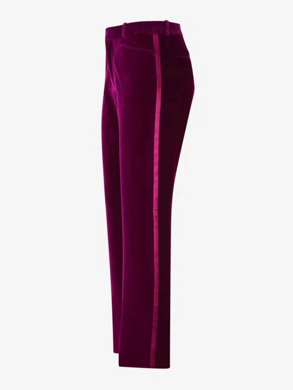 TOM FORD Formal Velvet Pants In Purple Product Image