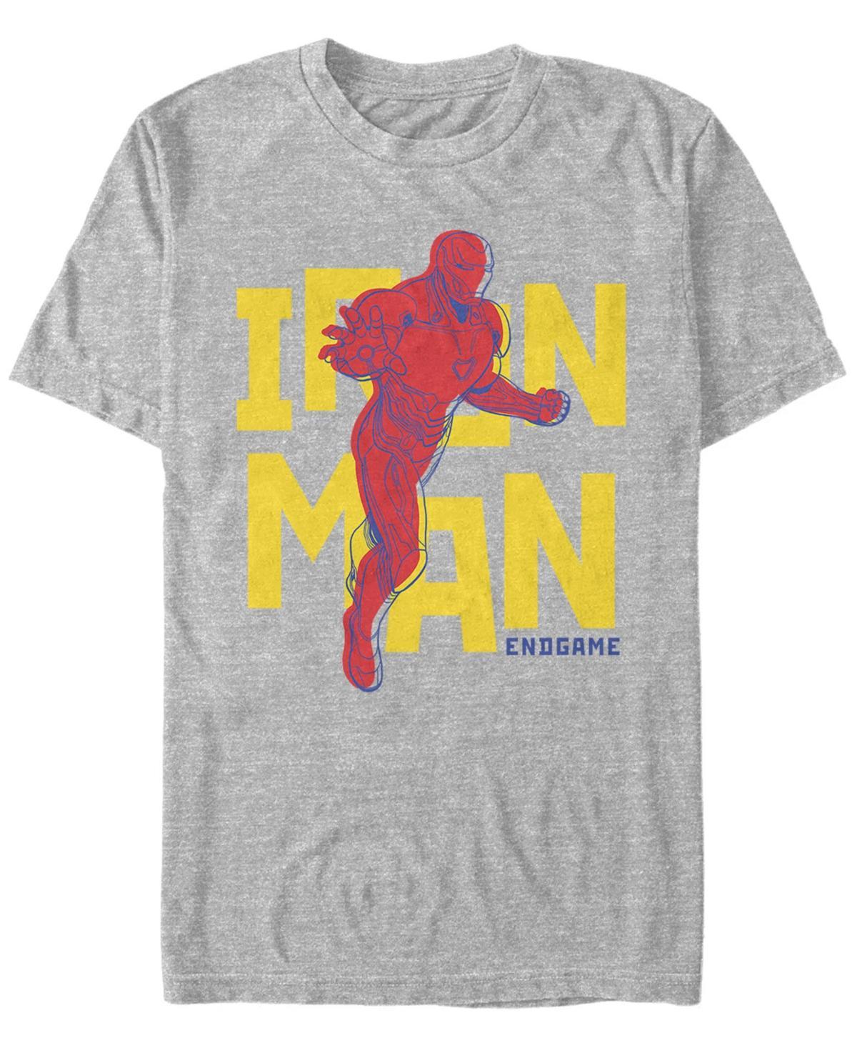 Mens Marvel Avengers Endgame Iron Man Pop Art Portrait Graphic Tee Product Image