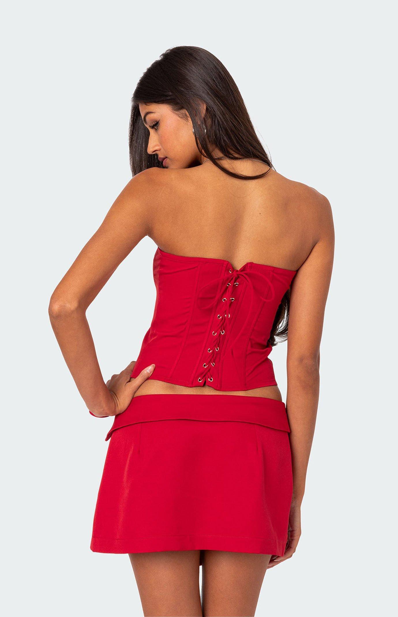 Edikted Women's Selena Lace Up Corset Product Image