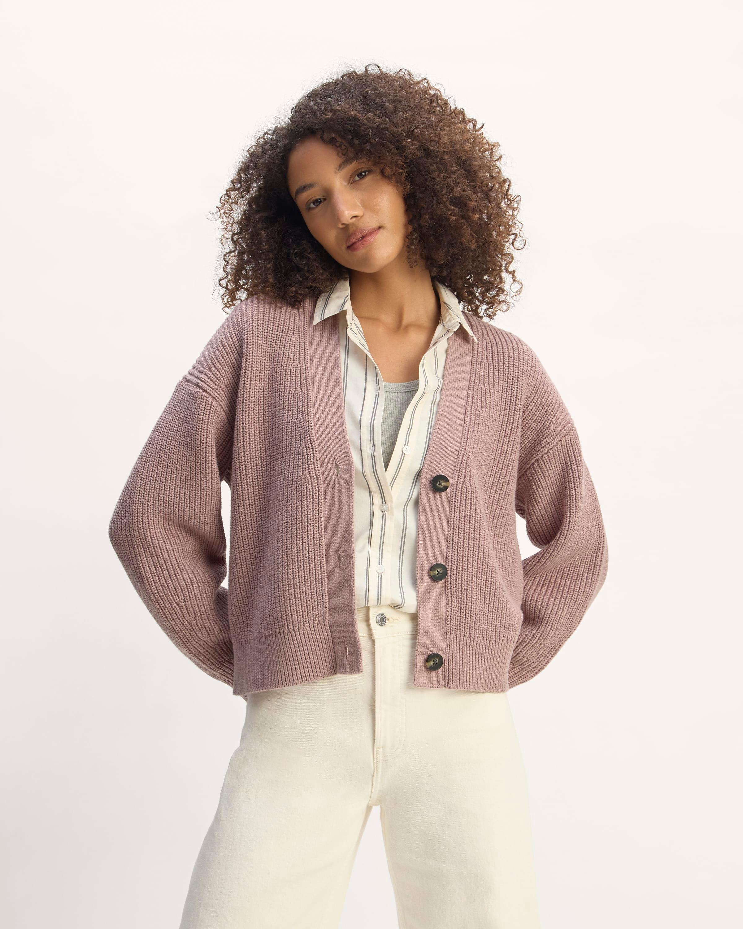 The Boxy Cardigan in Everyday Cotton Product Image