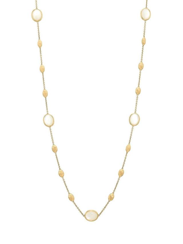 Womens Siviglia 18K Yellow Gold & Mother-Of-Pearl Long Station Necklace Product Image