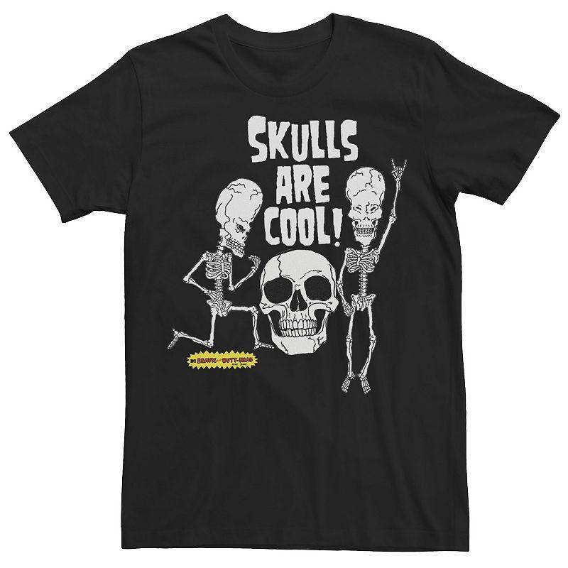 Mens Beavis and Butt-Head Skulls Are Cool Graphic Tee Product Image