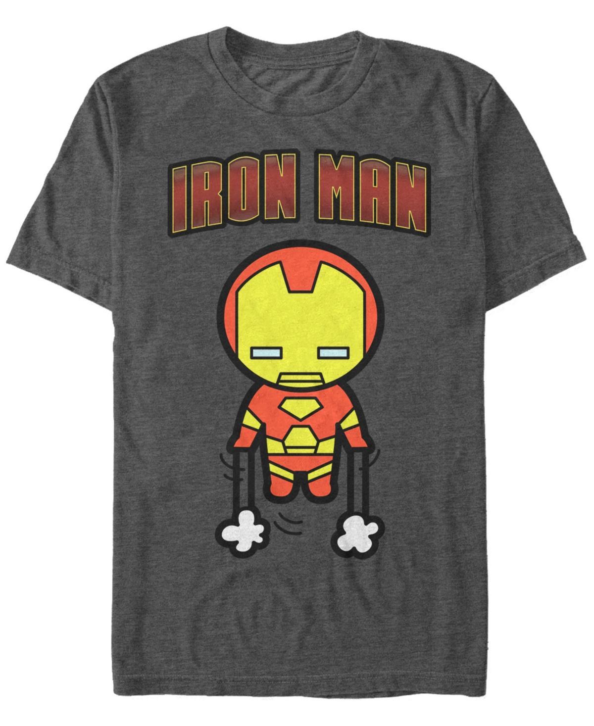 Mens Marvel Kawaii Art Collection Iron Man Short Sleeve Graphic Tee Product Image