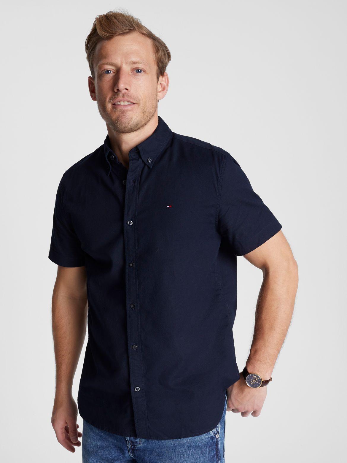 Tommy Hilfiger Men's Regular Fit Stretch Oxford Shirt Product Image