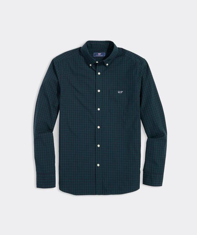 Stretch Poplin Blackwatch Plaid Shirt Product Image