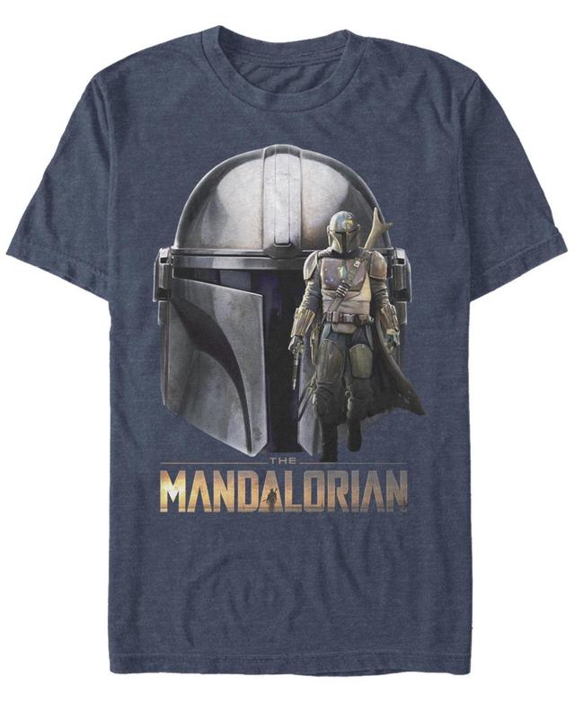 Fifth Sun Mens Star Wars Mandalorian Mando Head Short Sleeve T-shirt Product Image