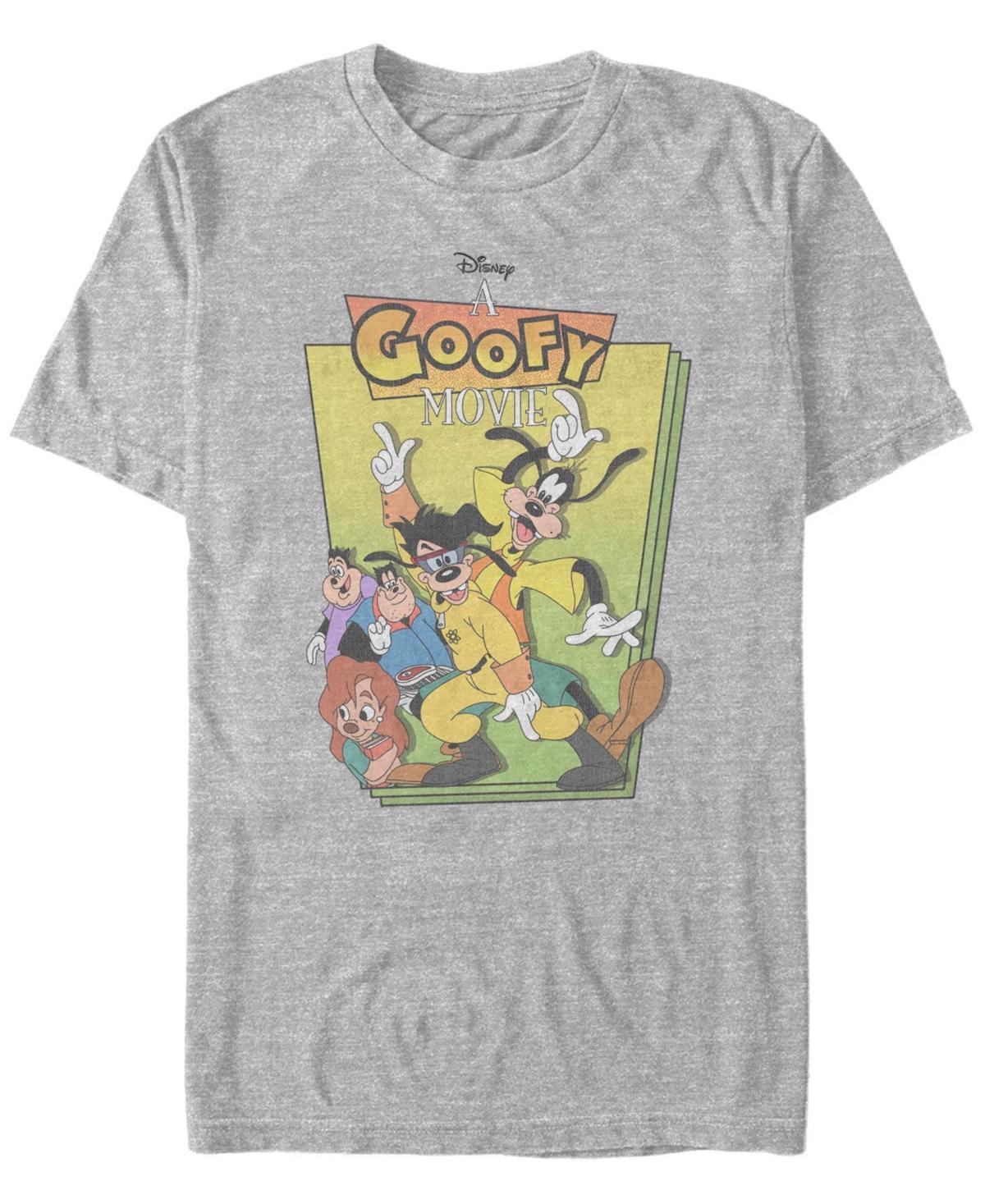 Mens Disney A Goofy Movie Group Shot Cover Tee Athletic Grey Product Image