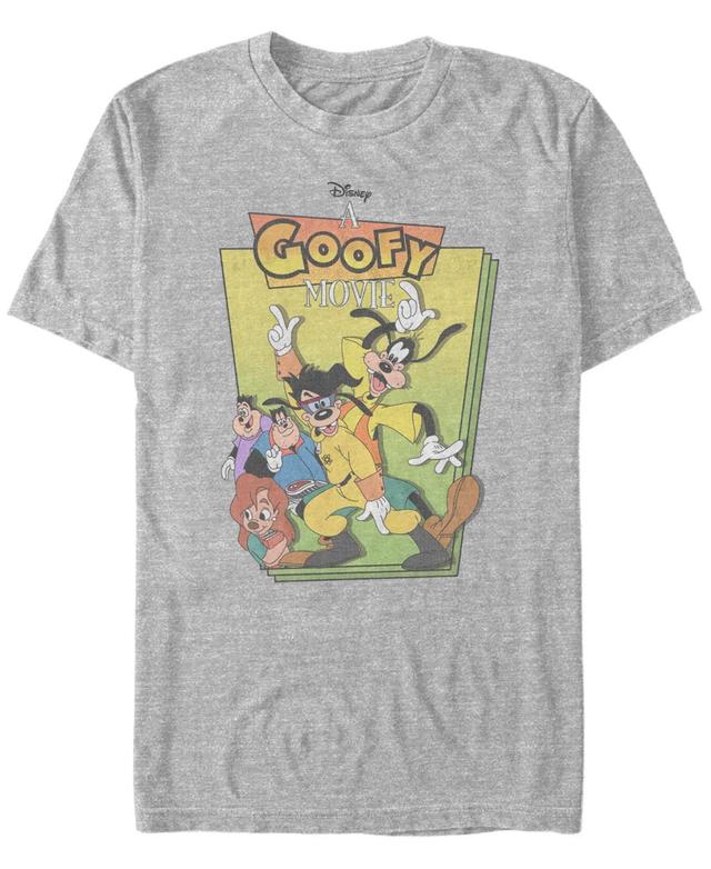 Mens Disney A Goofy Movie Group Shot Cover Tee Med Grey Product Image