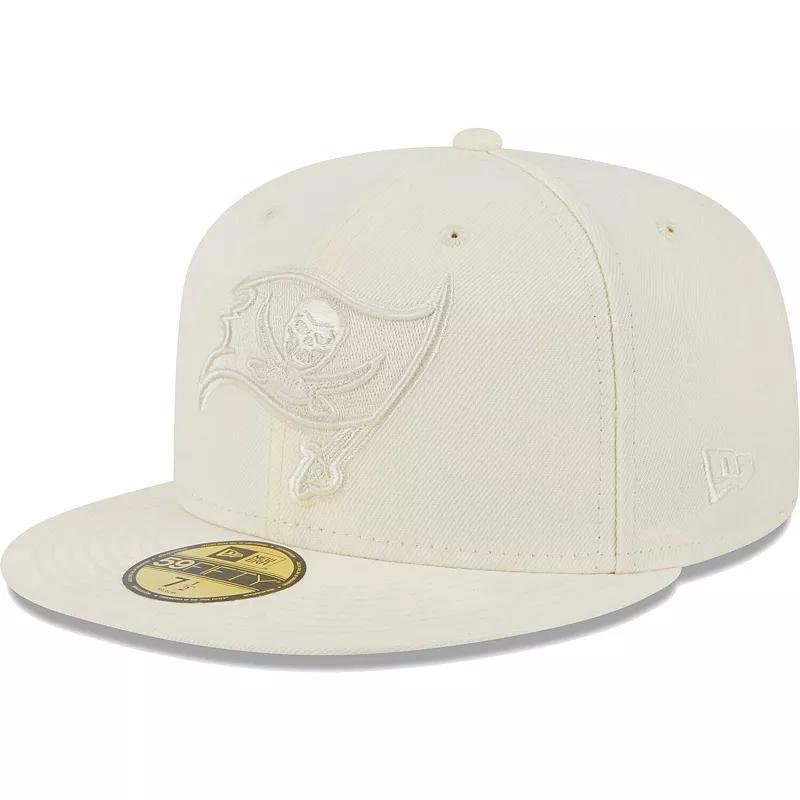 Mens New Era Cream Tampa Bay Buccaneers Color Pack 59FIFTY Fitted Hat Product Image