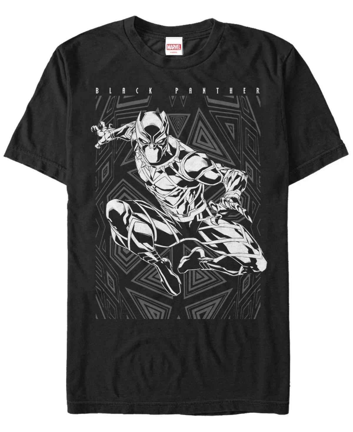 Marvel Mens Black Panther Action Pose Short Sleeve T-Shirt Product Image