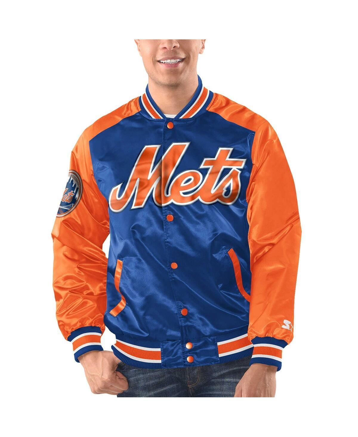 Mens Starter Royal New York Mets Varsity Satin Full-Snap Jacket - Royal Product Image