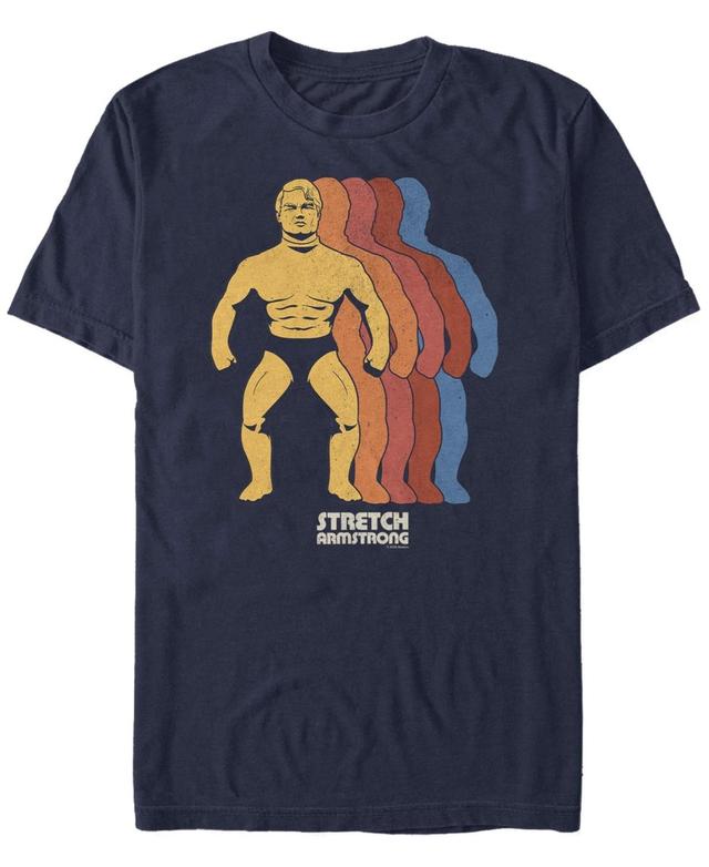 Mens Stretch Armstrong Retro Portrait Stack Tee Blue Product Image