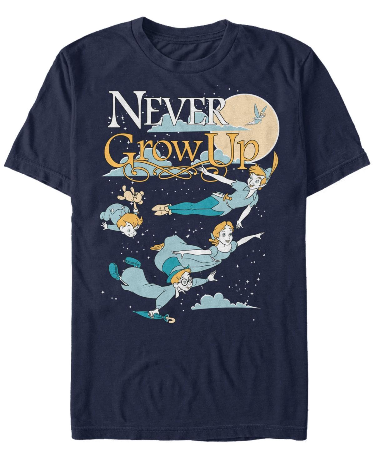 Mens Peter Pan Never Grow Up Graphic Tee Blue Product Image