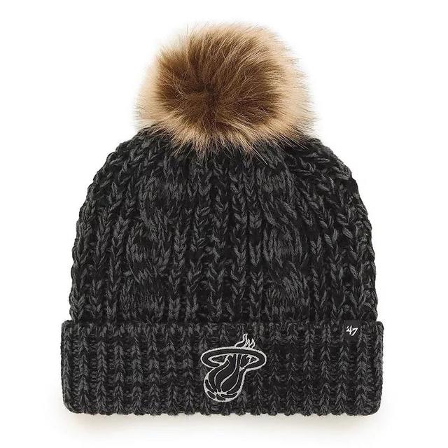 Womens 47 Miami Heat Meeko Cuffed Knit Hat with Pom Product Image