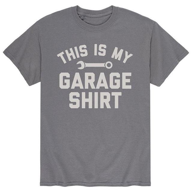 Mens This Is My Garage Tee Grey Product Image