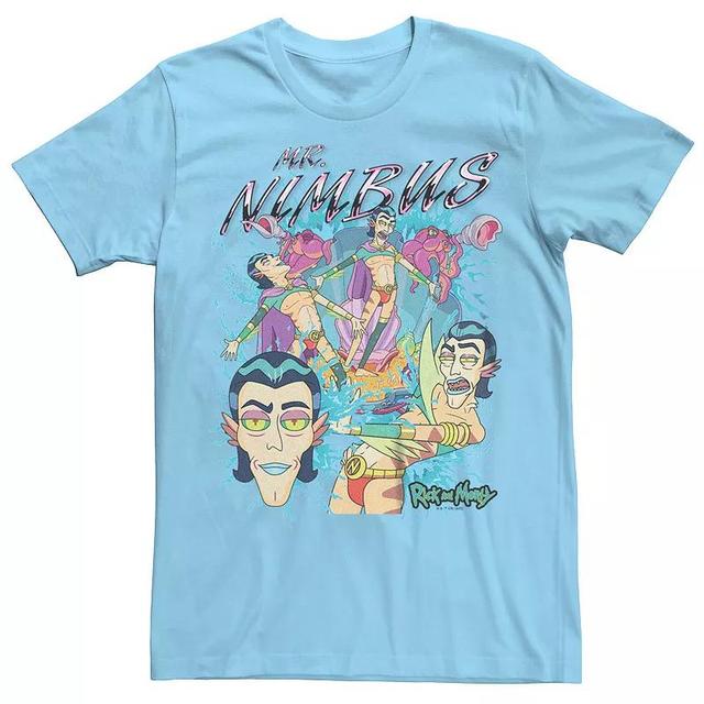 Mens Rick And Morty Mr. Nimbus Poses Tee Product Image