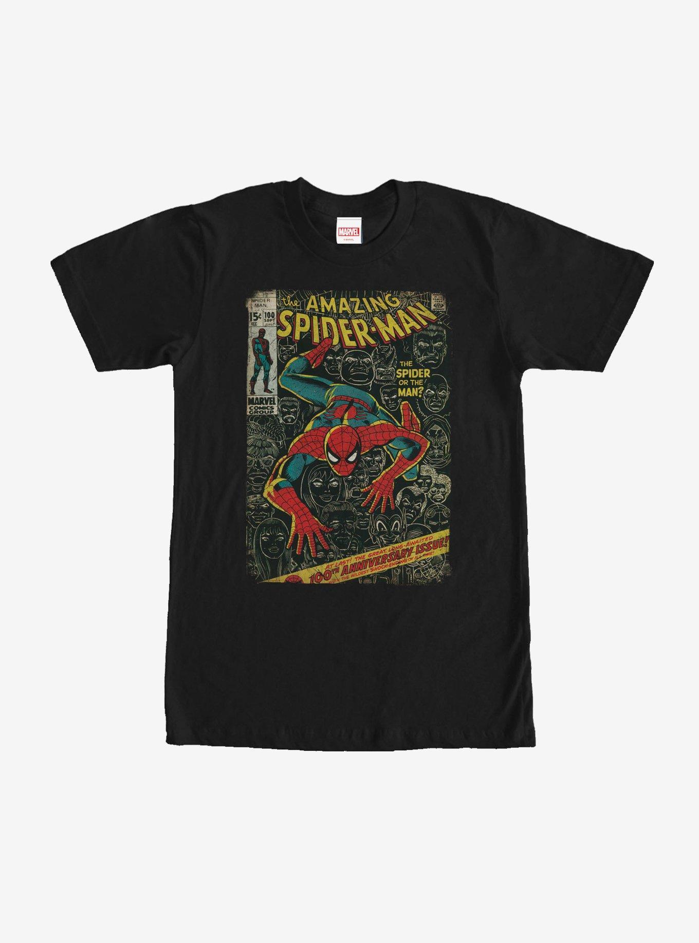 Marvel Spider-Man Comic Book Anniversary T-Shirt Product Image