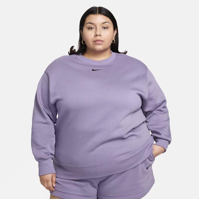 Women's Nike Sportswear Phoenix Fleece Oversized Crew-Neck Sweatshirt (Plus Size) Product Image