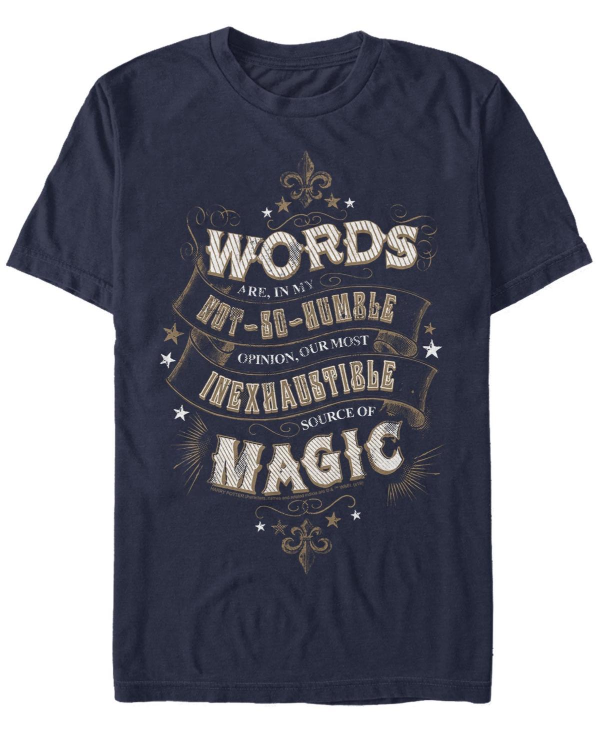 Mens Harry Potter Words Are An Inexhaustible Source Of Magic Tee Product Image