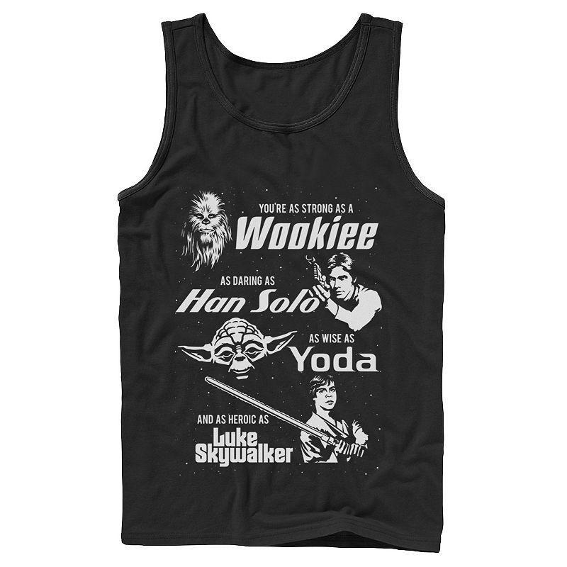 Mens Star Wars Strong Daring Wise Fathers Day Tank Top Product Image