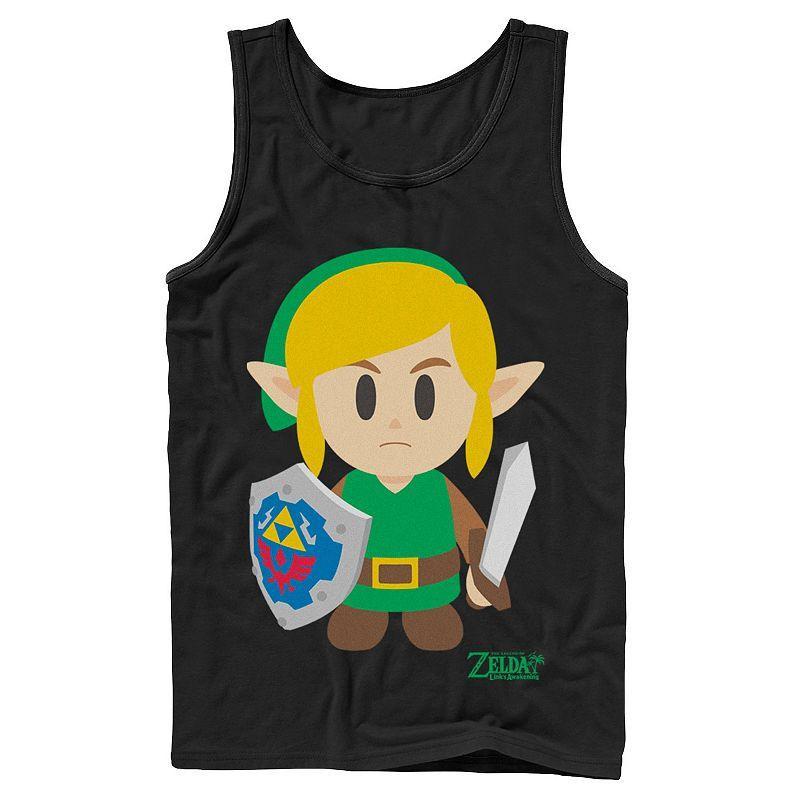 Mens Nintendo Legend Of Zelda Links Awakening Link Avatar Cartoon Portrait Tank Product Image