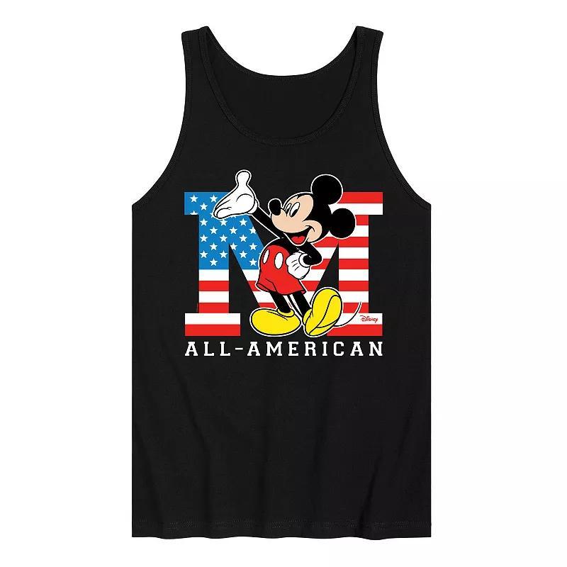 Disneys Mickey Mouse Mens Flag All American Tank Top Product Image