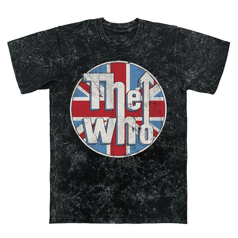 Mens The Who Union Jack Mineral Wash Graphic Tee Product Image