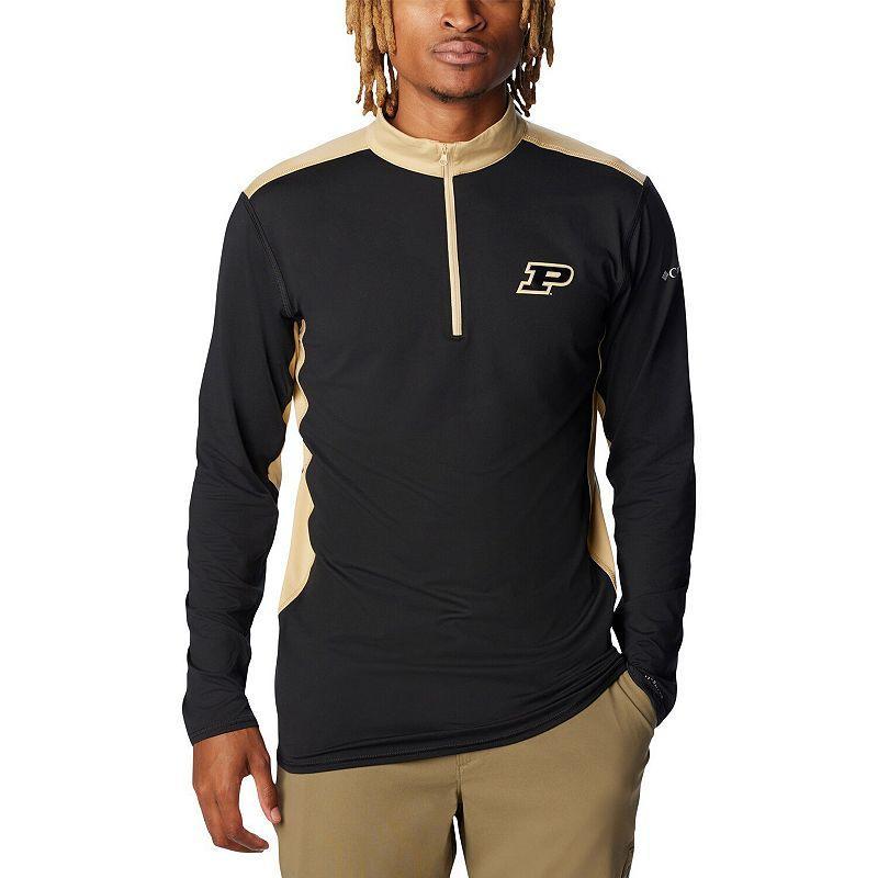 Mens Columbia Purdue Boilermakers Tech Trail Omni-Shade Quarter-Zip Top Product Image