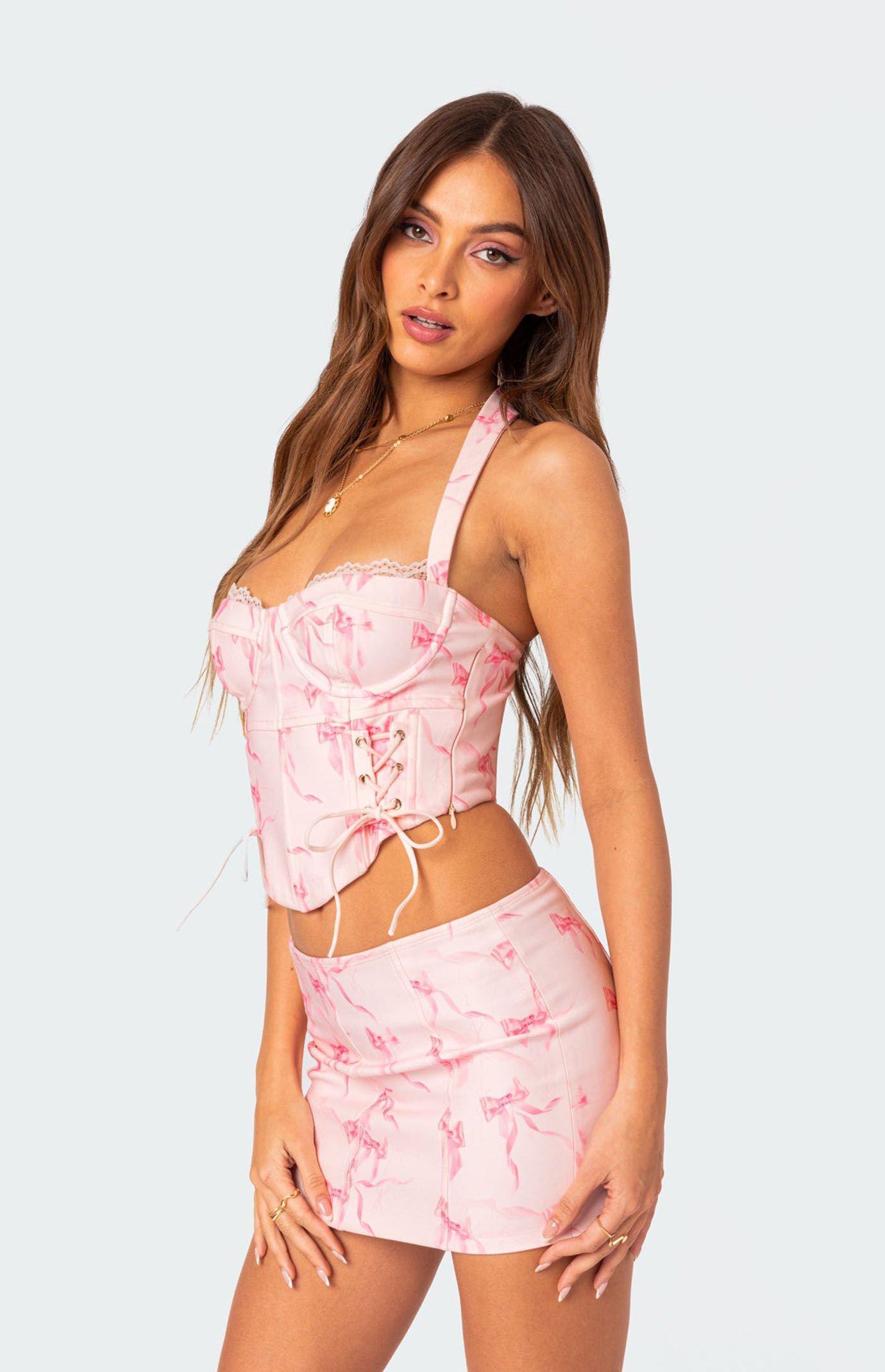 Edikted Women's Makayla Printed Corset Product Image