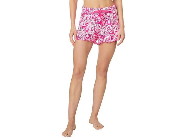 Lilly Pulitzer Ruffle Pj Knit Short (Passion Fruit Absolutely Flamazing) Women's Pajama Product Image