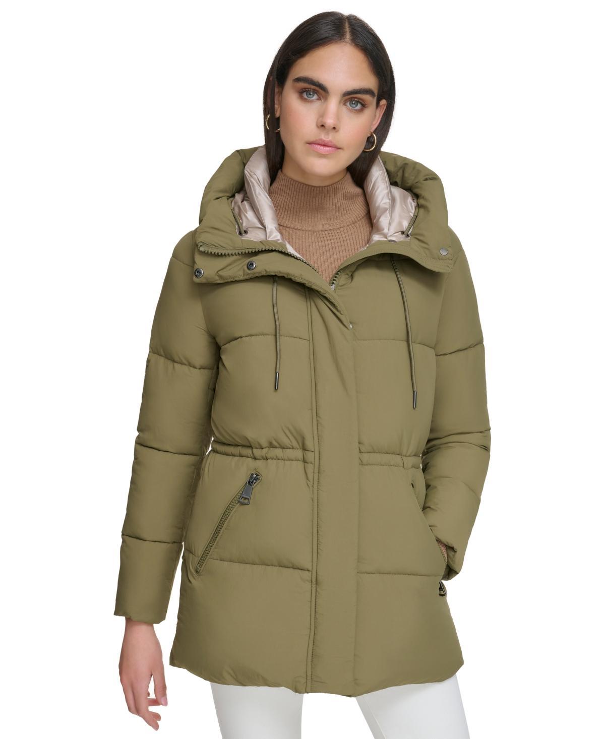 Calvin Klein Womens Hooded Anorak Puffer Coat Product Image