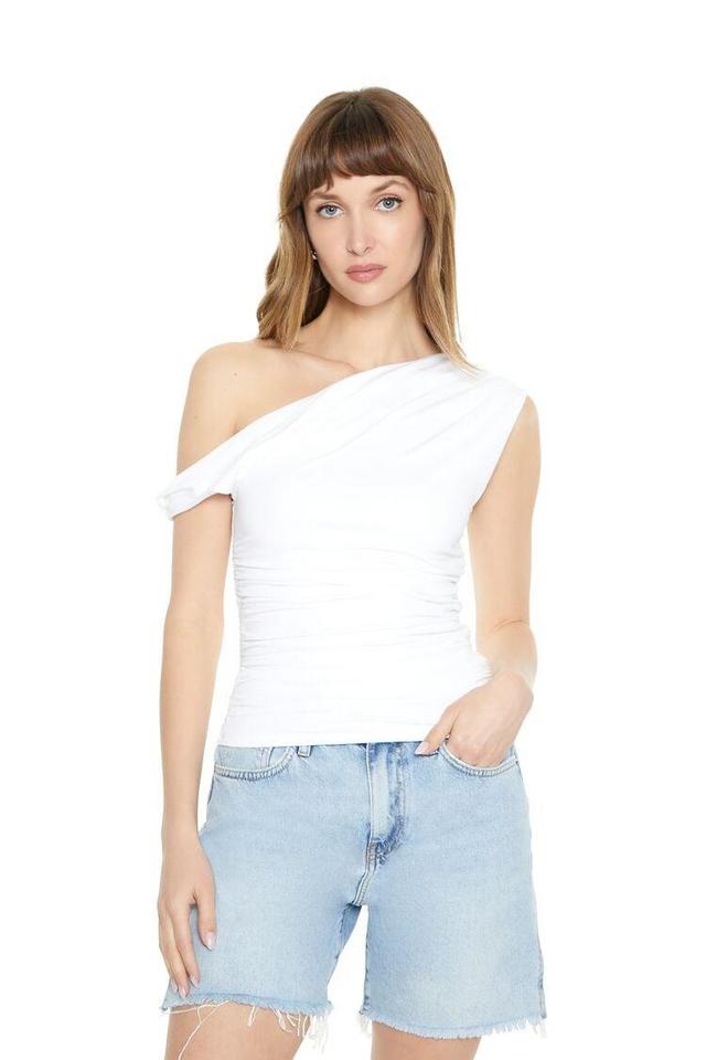 Ruched One-Shoulder Top | Forever 21 Product Image