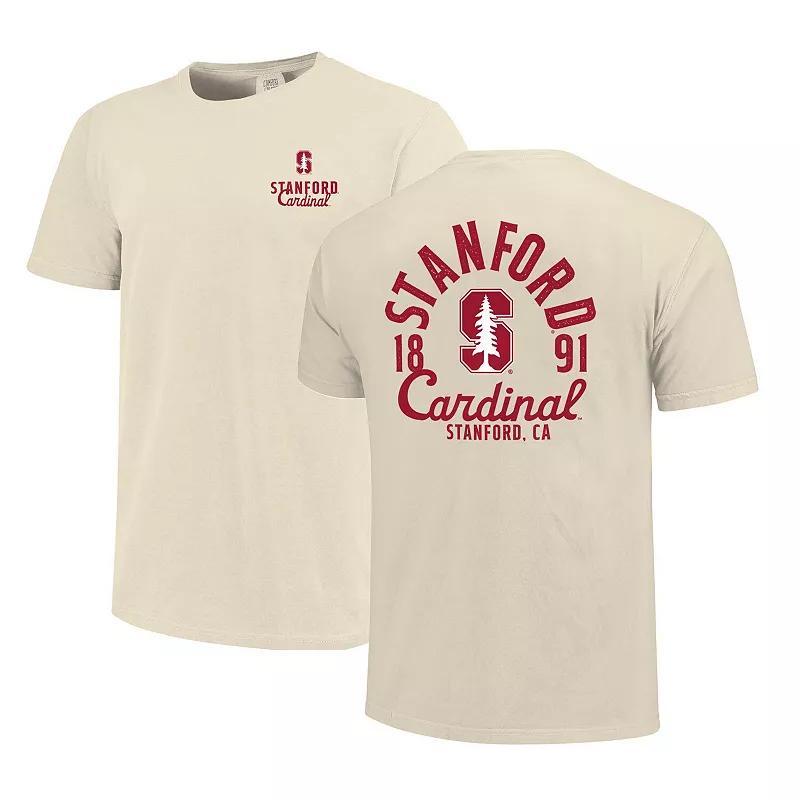 Mens Cream Stanford Cardinal Comfort Colors Mascot Overlay T-Shirt Product Image