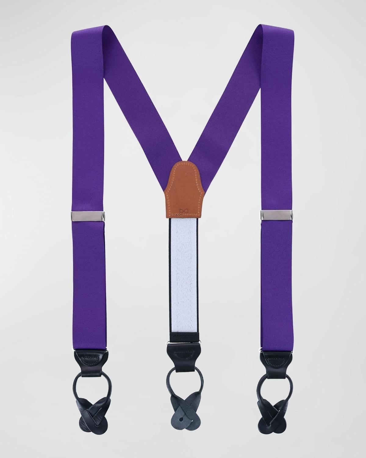 Trafalgar Mens Phoenix 38mm Grosgrain Non Stretch Ribbon Button End Suspenders Product Image