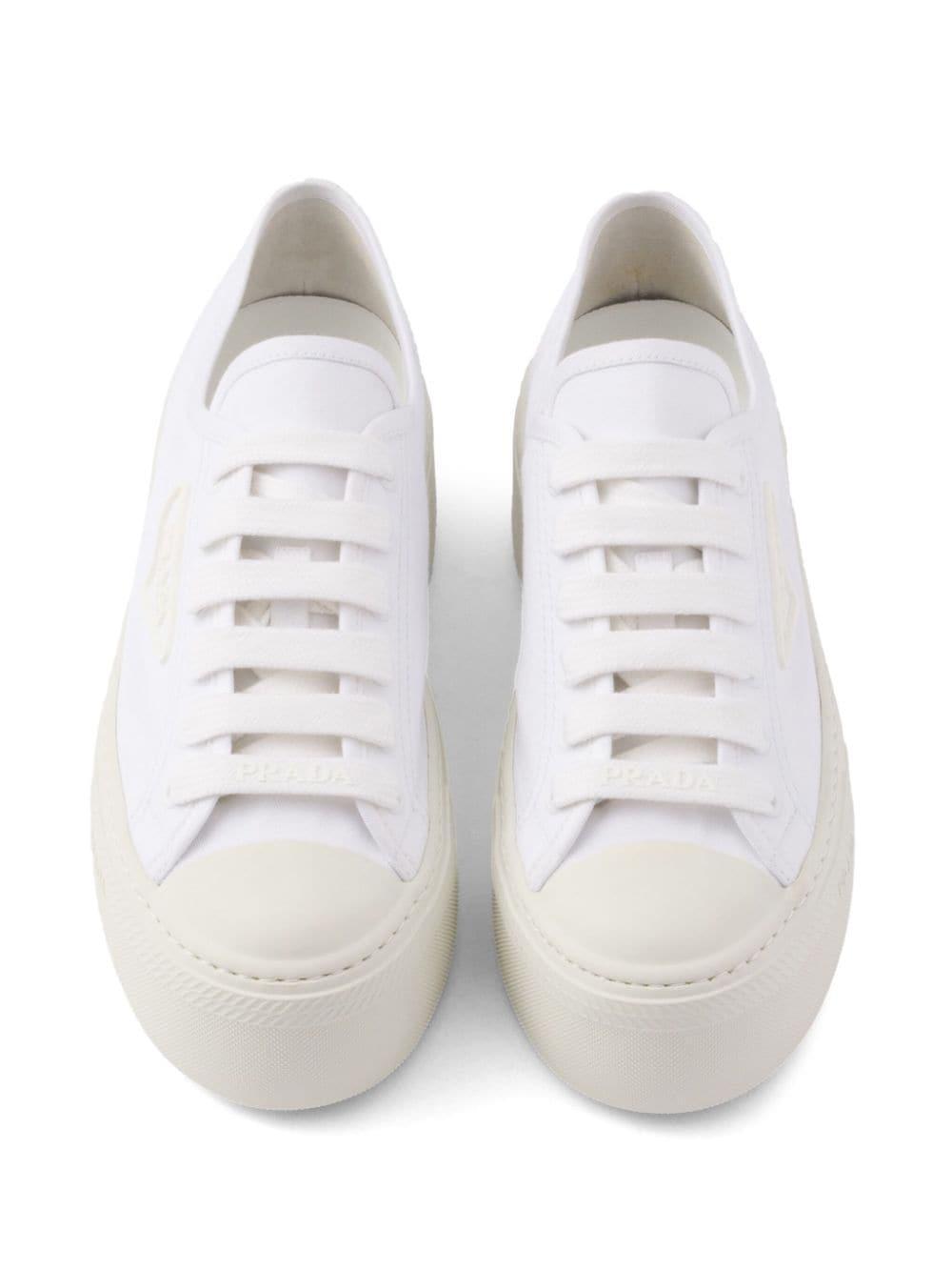 Lace-up Sneakers In White Product Image