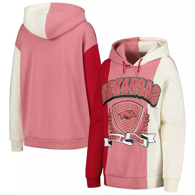 Womens Gameday Couture Cardinal Arkansas Razorbacks Hall of Fame Colorblock Pullover Hoodie Product Image