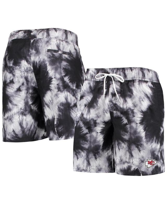 Mens G-iii Sports by Carl Banks Black Kansas City Chiefs Splash Volley Swim Shorts Product Image