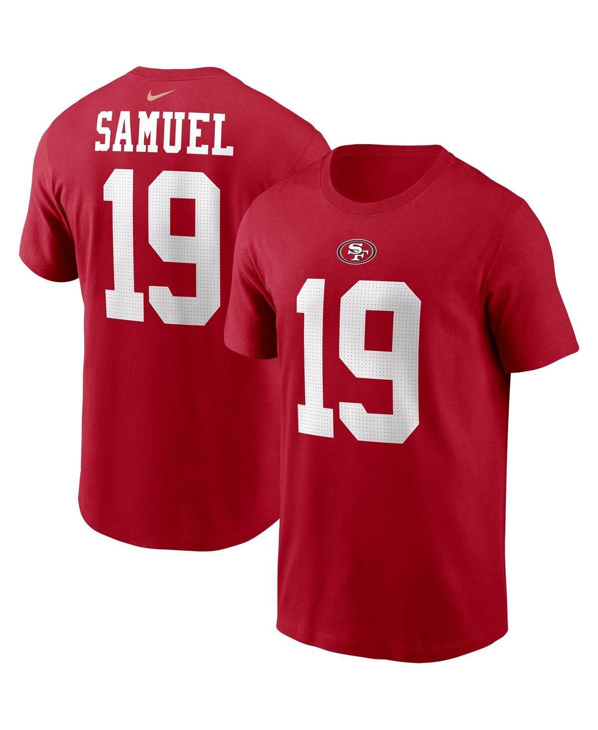 Mens Nike Deebo Samuel Scarlet San Francisco 49ers Player Name and Number T-shirt Product Image