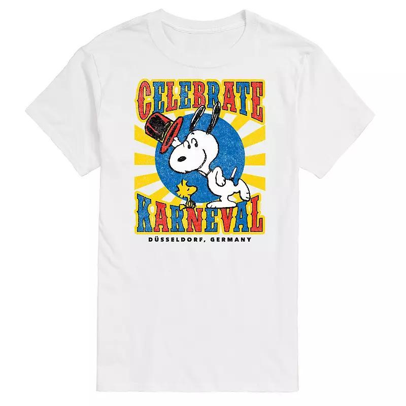 Big & Tall Peanuts Karneval Celebrate Snoopy Graphic Tee, Mens Product Image