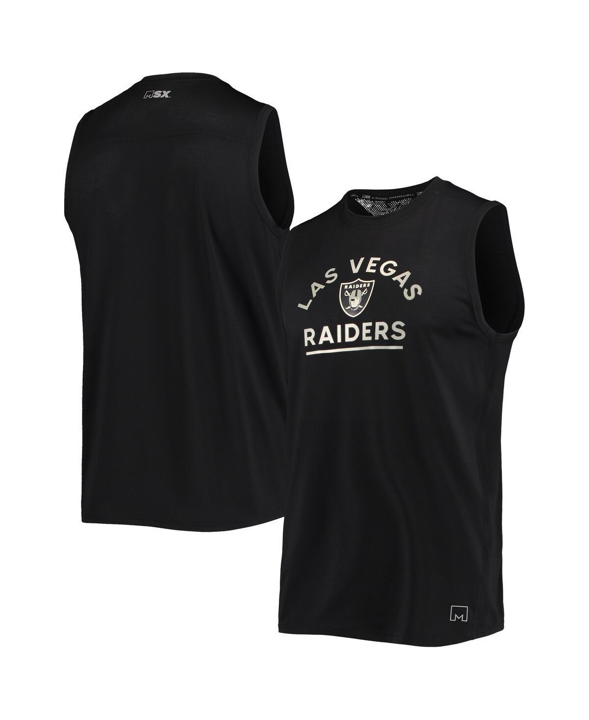 Mens Msx by Michael Strahan Black Las Vegas Raiders Rebound Tank Top product image