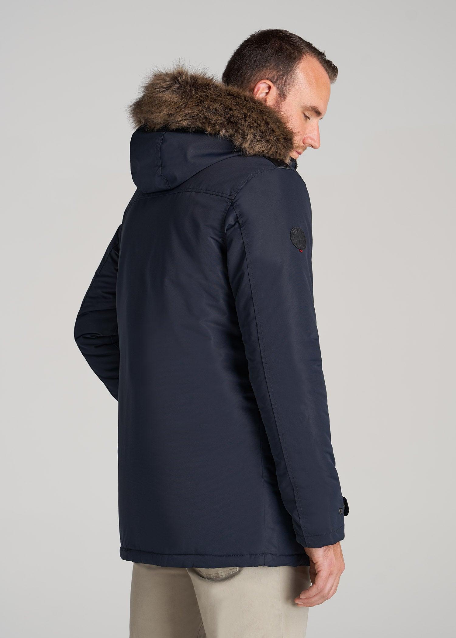 American Tall X Point Zero Tall Men's Parka in Navy Male Product Image