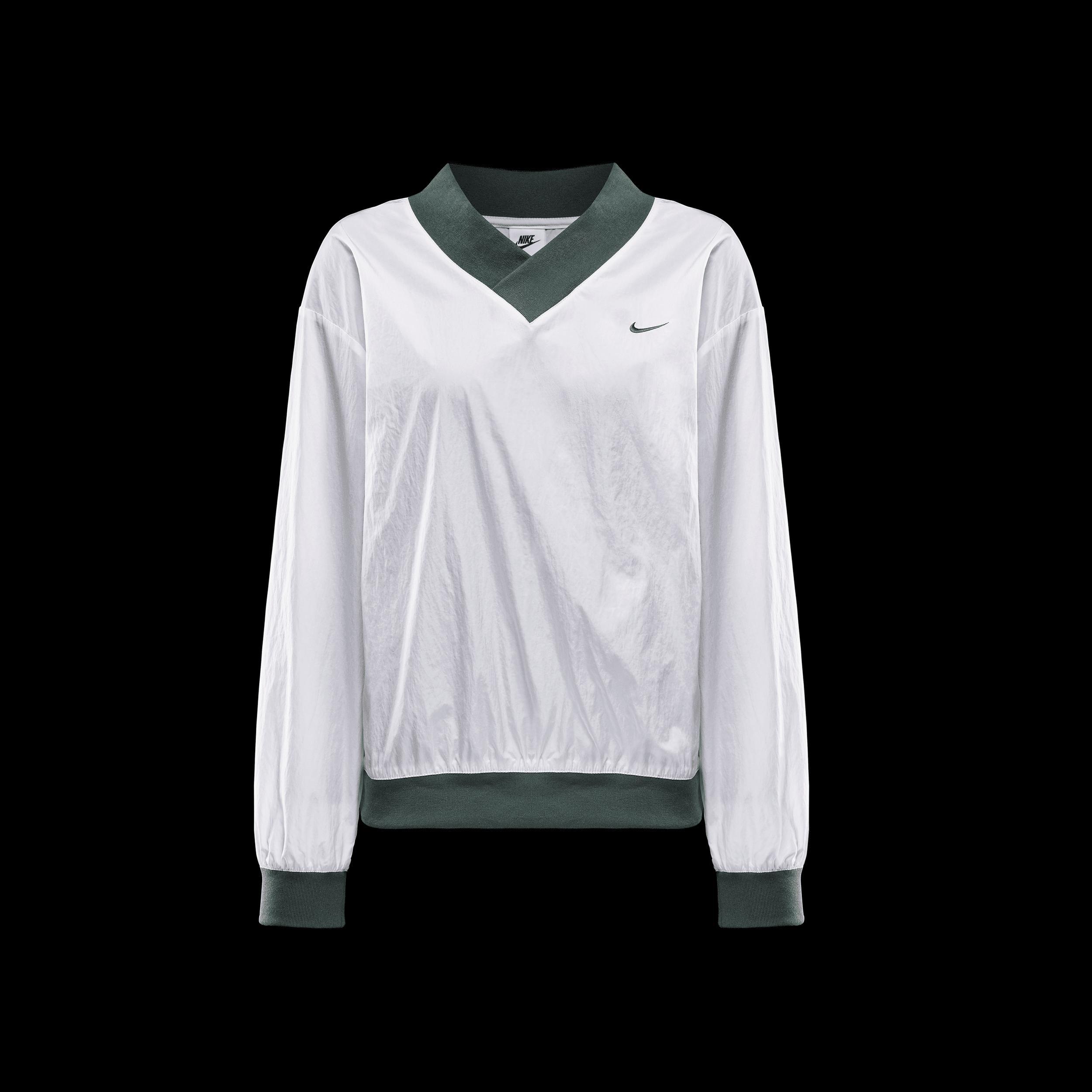 Women's Nike Sportswear Essential Loose UV Woven Long-Sleeve V-Neck Top Product Image