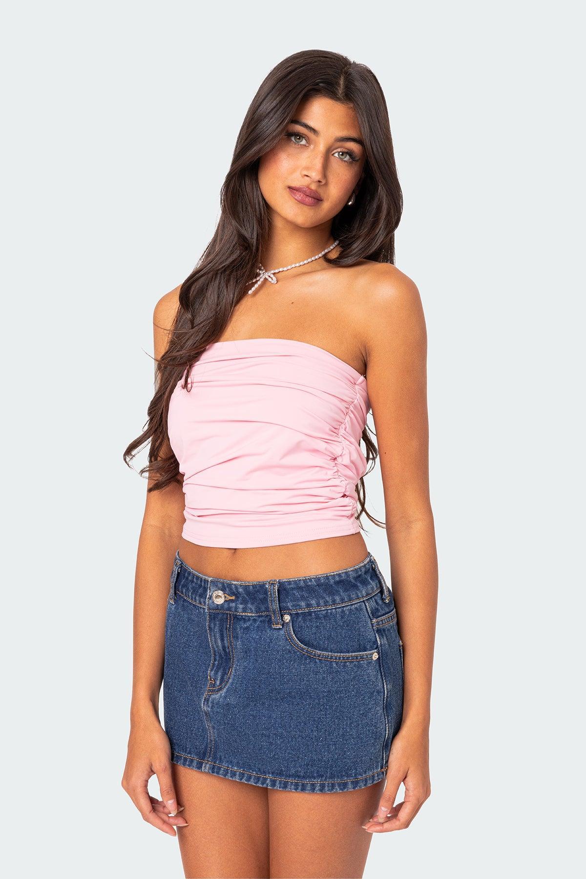 Isabella Ruched Tube Top Product Image